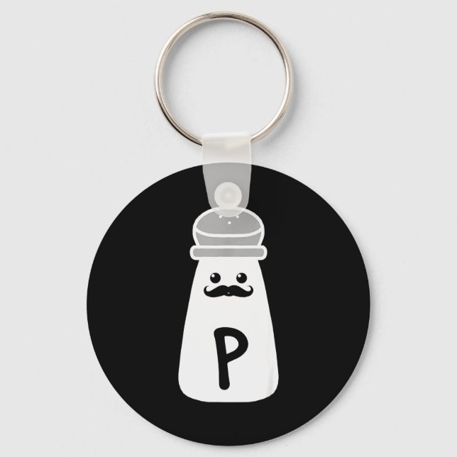 Salt And Pepper Halloween Costumes  Keychain (Front)