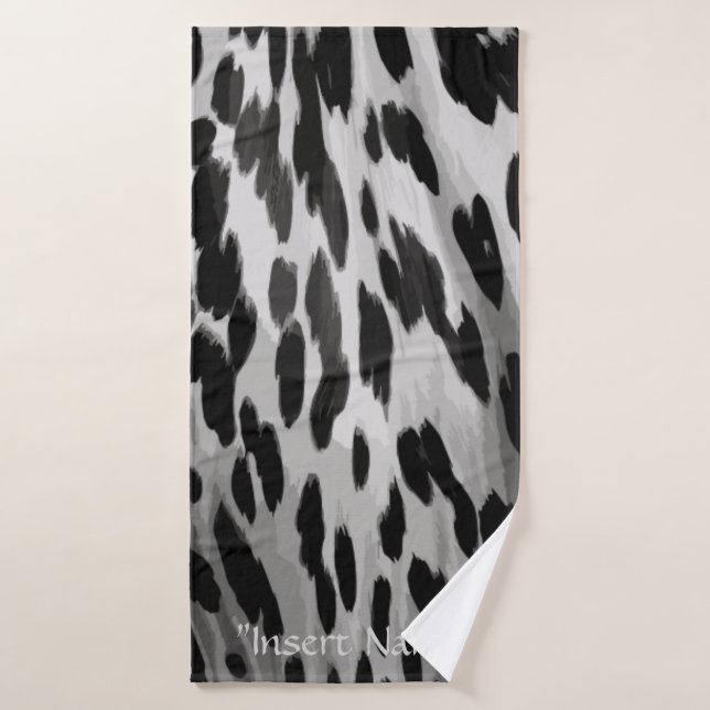Salt and Pepper Hide Bath Towel (Bath Towel)