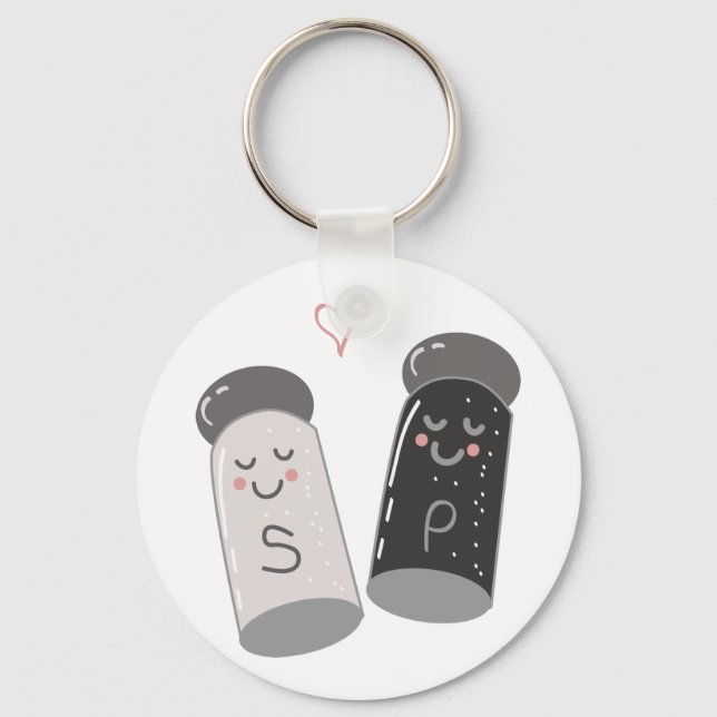 Salt And Pepper Keychain (Front)