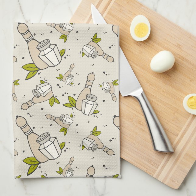Salt And Pepper   Kitchen Towel (Quarter Fold)