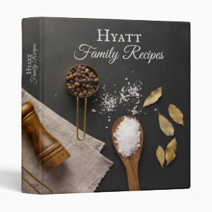 Salt and Pepper Recipe Binder - 1"