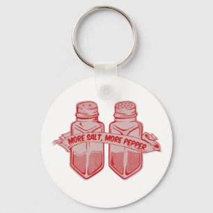 Salt and pepper seasoning keychain