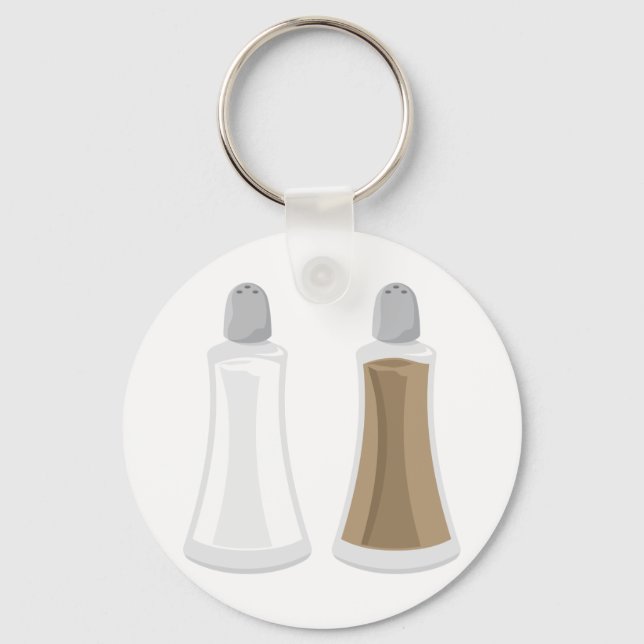 Salt And Pepper Shakers Keychain (Front)