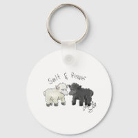 Salt and Pepper Sheep Salt Shakers