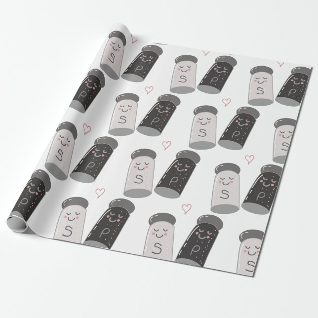 Salt And Pepper Wrapping Paper (Unrolled)