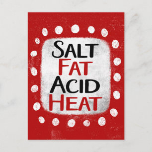 Salt Fat Acid Heat Postcard