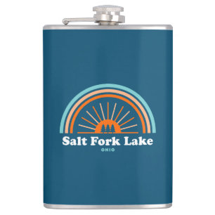 Salt Fork Lake Ohio Rainbow Hip Flask