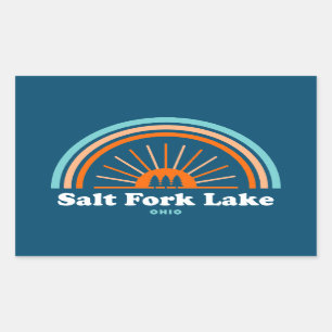 Salt Fork Lake Ohio Rainbow Sticker