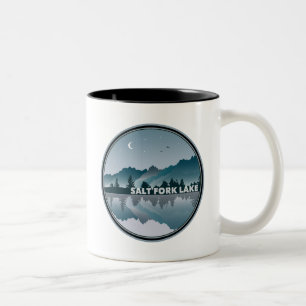 Salt Fork Lake Ohio Reflection Two-Tone Coffee Mug