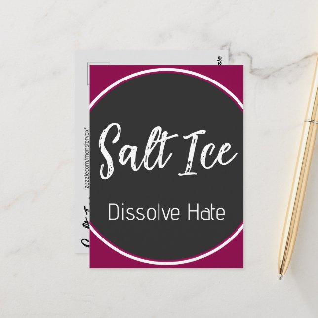 Salt Ice Postcard (Front/Back In Situ)
