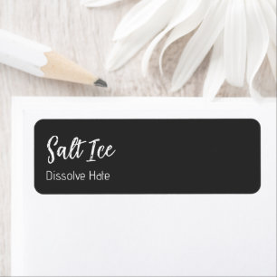 Salt Ice Return Address Label