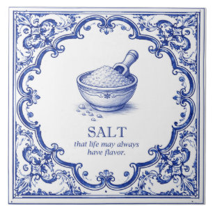 Salt Kitchen Blessing Blue Mediterranean Tile