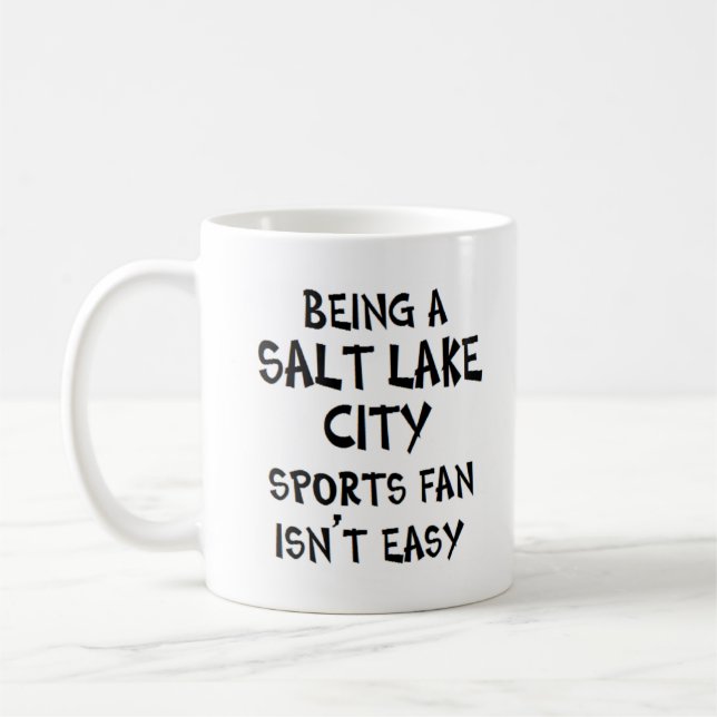 salt lake city sports fan, being coffee mug (Left)