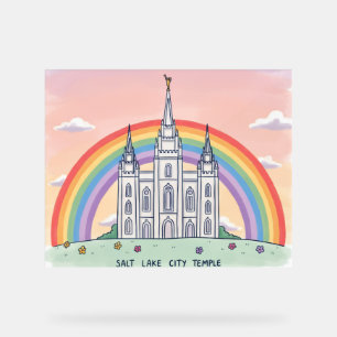 Salt Lake City Temple Acrylic Sign
