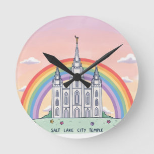 Salt Lake City Temple Round Clock