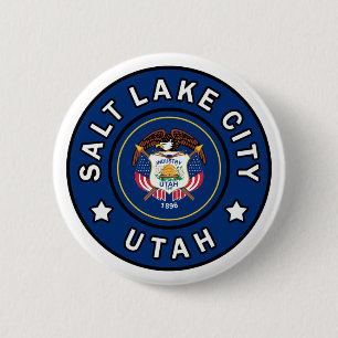 Salt Lake City Utah 2 Inch Round Button