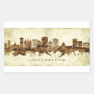 Salt Lake City Utah Cityscape Sticker