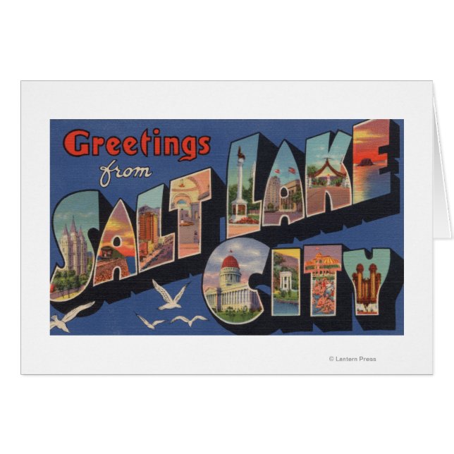 Salt Lake City, Utah - Grandes Lettres Scènes 2 (Devant horizontal)
