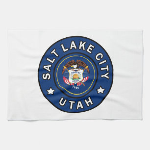 Salt Lake City Utah Kitchen Towel