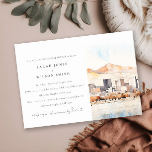Salt Lake City, Utah Landscape Rehearsal Dinner Invitation