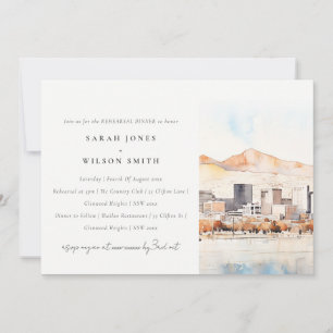 Salt Lake City, Utah Landscape Rehearsal Dinner Invitation