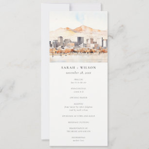 Salt Lake City, Utah Landscape Wedding Program