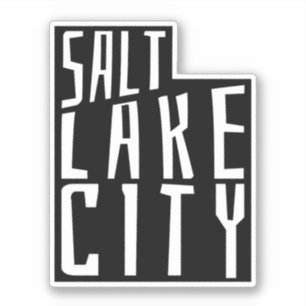 Salt Lake City, Utah Outline - Travel Map
