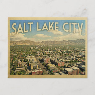 Salt Lake City Utah Vintage Travel Postcard