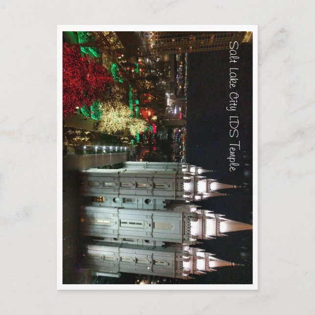 Salt Lake LDS Temple Square Postcard (Front)