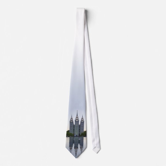 Salt Lake Temple Evening Tie (Front)