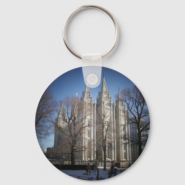 Salt Lake Temple Keychain (Front)