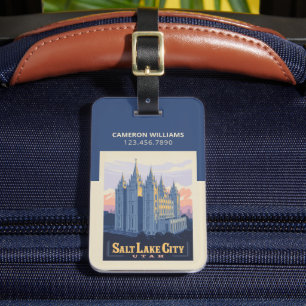 Salt Lake Temple   Salt Lake City, Utah Luggage Tag