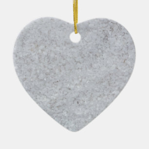 Salt macro as background structure ceramic ornament