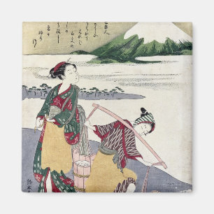 Salt Maidens on the Tago-no-ura Beach Magnet