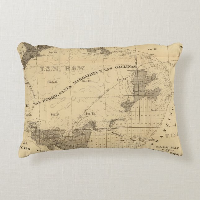 Salt marsh and tide lands accent pillow (Front)