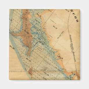 Salt marsh and tide lands map magnet