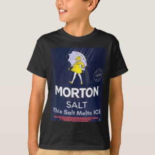 Salt melts ice morton salt girl with umbrella  T-Shirt
