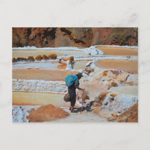 Salt Pans of Maras, Peru Postcard