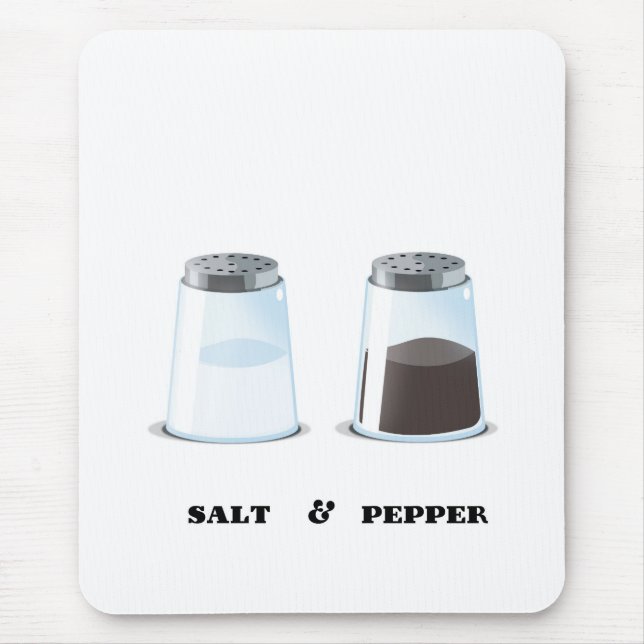 Salt & Pepper Mouse Pad (Front)