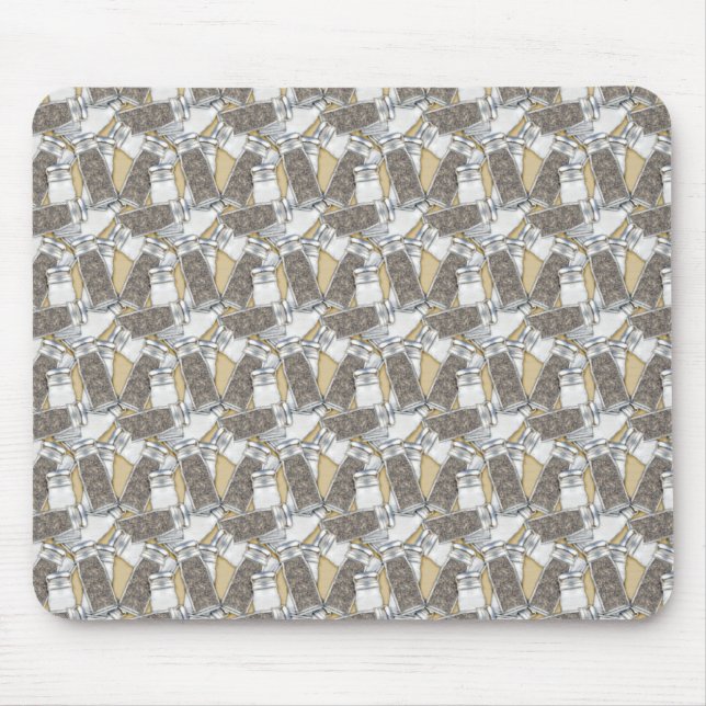 Salt & Pepper Pattern Mouse Pad (Front)