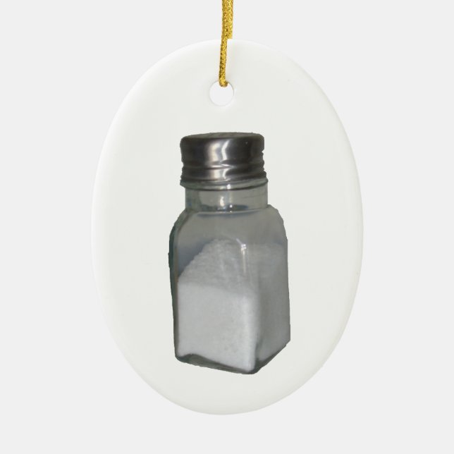 Salt Shaker Ceramic Ornament (Front)