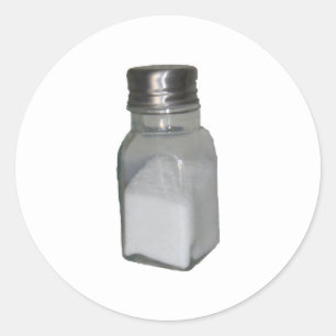 Salt Shaker Classic Round Sticker