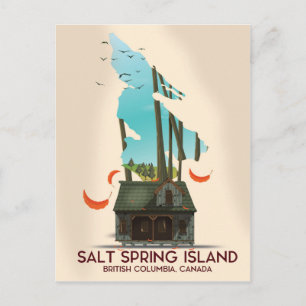 Salt Spring Island British Columbia Canada Postcard