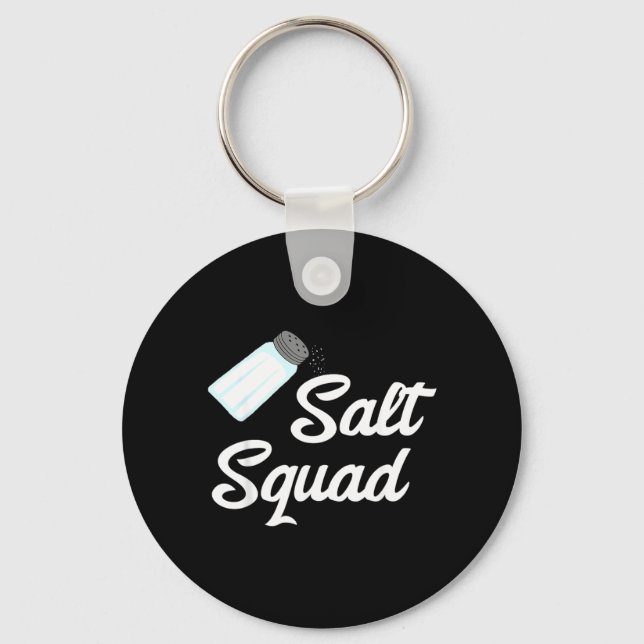 Salt Squad Glass Shaker Flavour Matching Group Keychain (Front)
