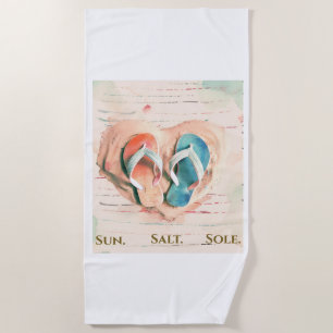 Salt Sun Sole Beach Towel