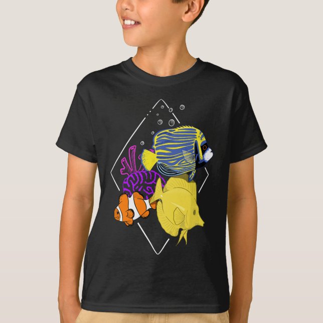 Salt Water Fish Marine Aquatic Hobbyist  T-Shirt (Front)