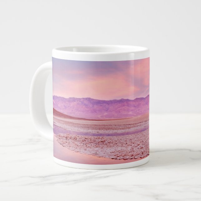 Salt Water Lake, Badwater, Death Valley Large Coffee Mug (Front Left)