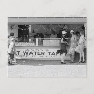 Salt Water Taffy Stand Postcard