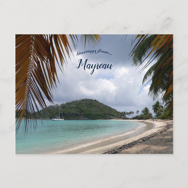 Salt Whistle Bay Beach at Mayreau Postcard (Front)