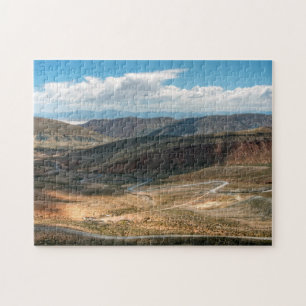 Salta Serpentine Road And Salt Flats In Distance Jigsaw Puzzle